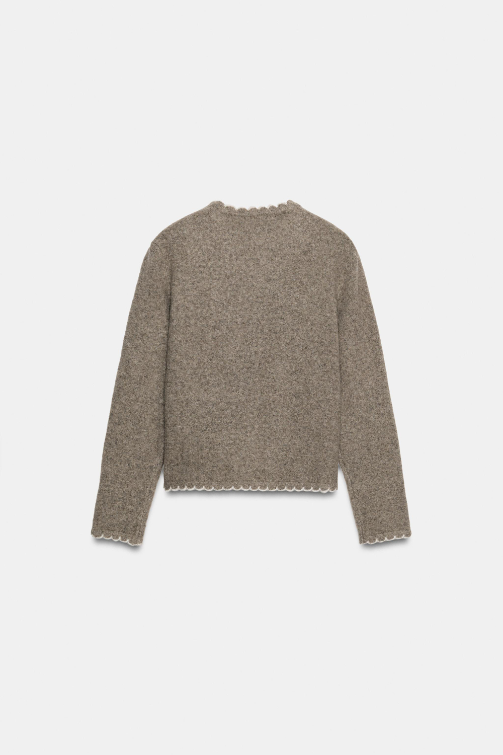 ТРИКОТАЖНЫЙ КАРДИГАН С КОНТРАСТНОЙ ОКАНТОВКОЙ — ZARA