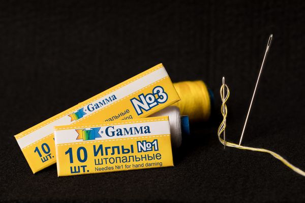 Иглы ручные штопальные №1, 10 шт, Gamma NIR-15