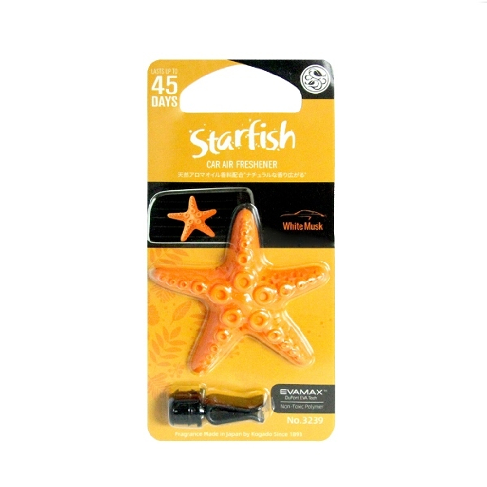 Ароматизатор полимерный Kogado Starfish на кондиционер White Musk 3239