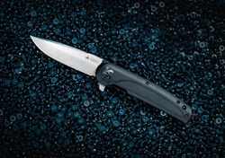 Складной нож Biker Z N690 StoneWash Black G10