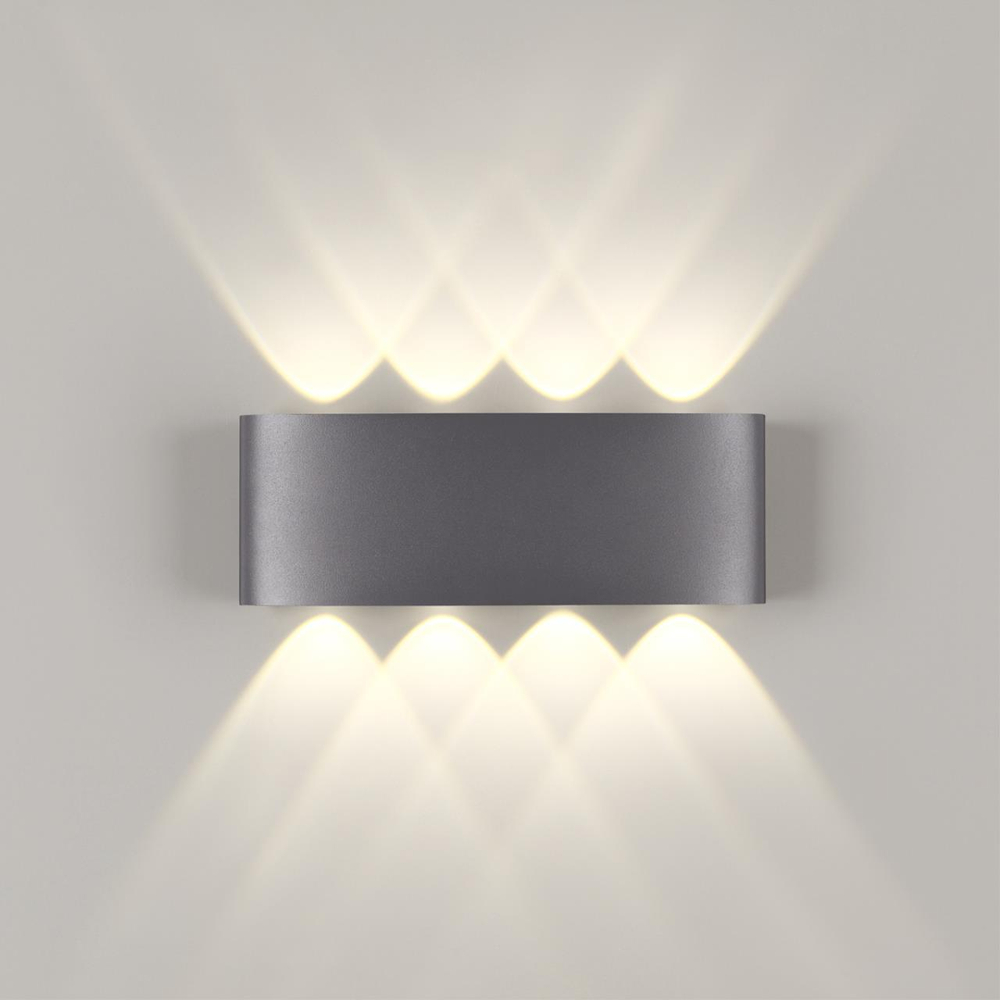 358461 STREET NT20 736 темно-серый  Ландшафтный настенный светильник IP54 LED 4000K 8W 85-265V CALLE