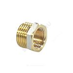 Футорка латунь никель Ду 50х25 (2"х1") НР/ВР 9024 ГОСТ 32585-2013 Aquasfera 9024-13