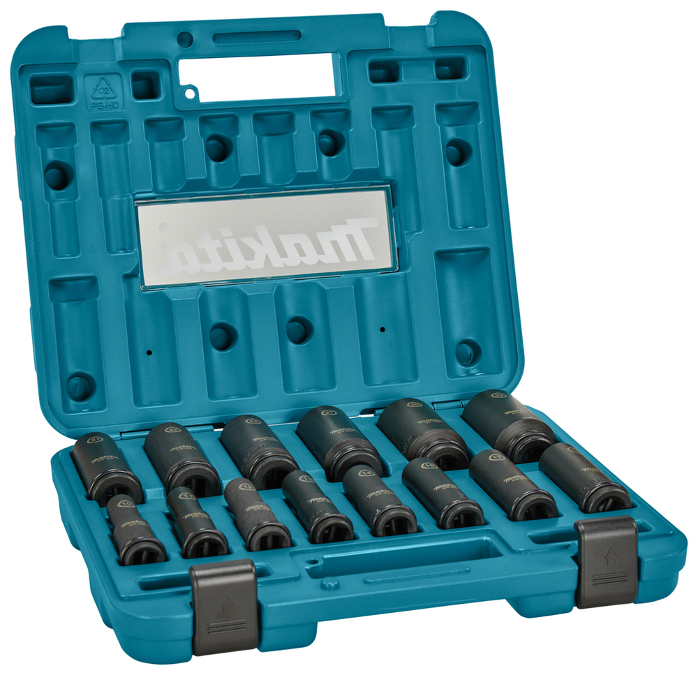 Набор головок Impact Black 1/2" (10-32 мм) 14 шт Makita E-16586