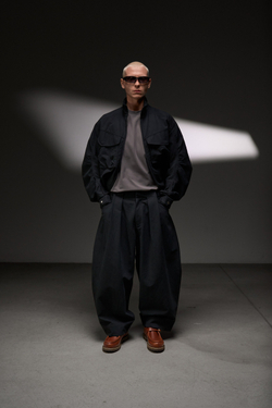 Брюки Blue Monte Pleated Casual Pants "Dianchi Night Darkness"