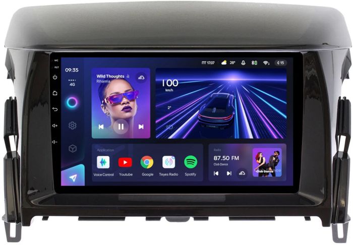 Магнитола для Mitsubishi Eclipse Cross (взамен 206х105мм ШГУ под козырьком) - Teyes CC3 Android 10, Быстрая, CarPlay, SIM-слот