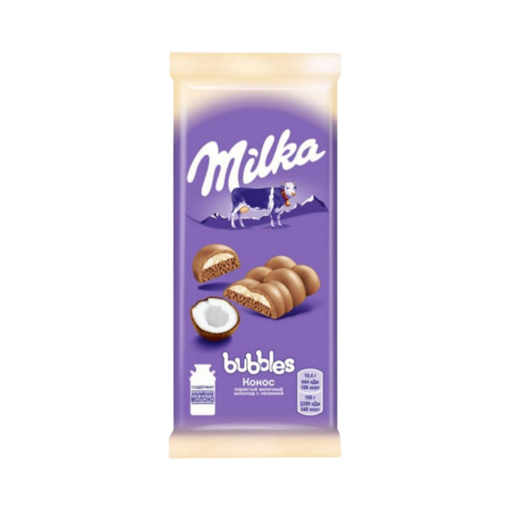 Шоколад "Милка" Bubbles кокос 92г