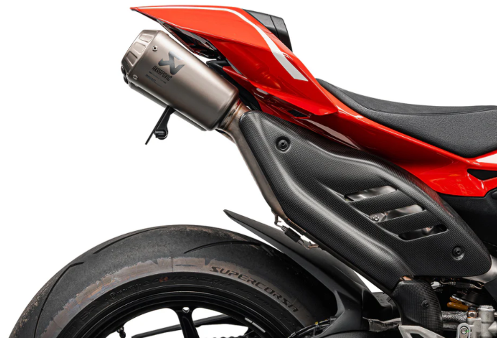 Evotech Performance Короткое крепление номера Ducati Panigale V4 (2025 + ) Akrapovic Titanium Race PRN020455