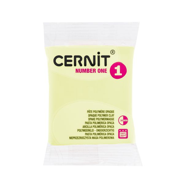 Полимерная глина Cernit №1 запекаемая, 56-62 г, 731 пастельно-жёлтый, CE0900056