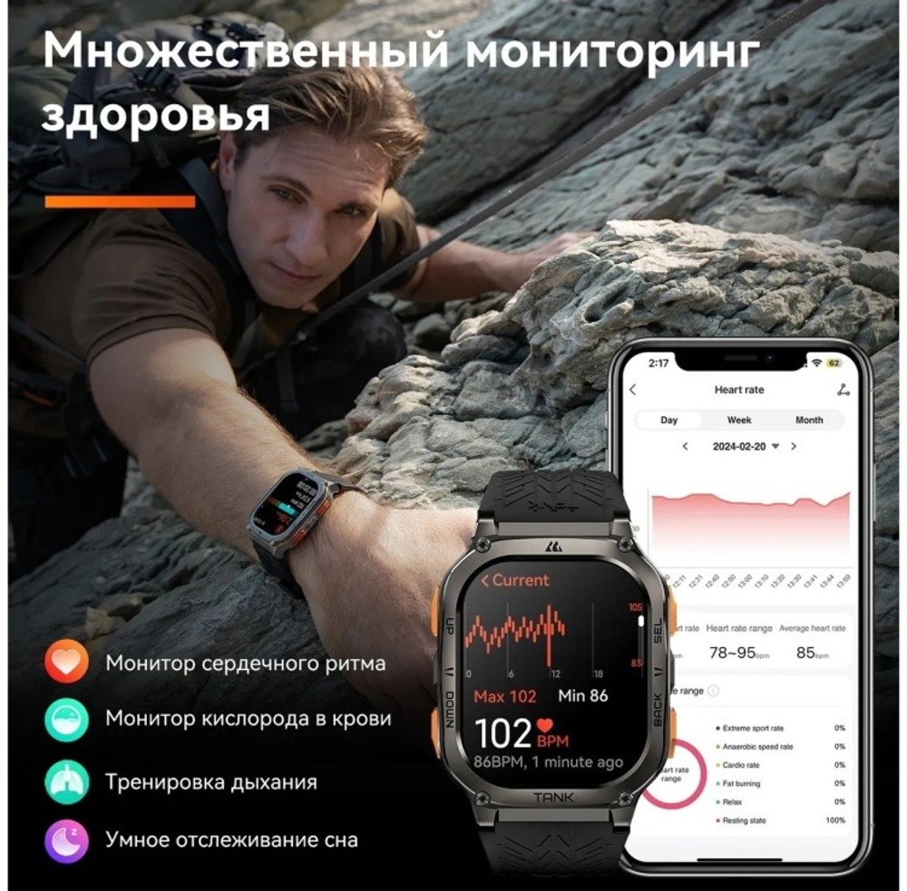KOSPET TANK M3 ULTRA 50 мм черный-черный