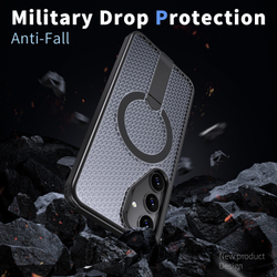 Прозрачный чехол Mesh Pro Magnetic Case для Samsung Galaxy S24 FE