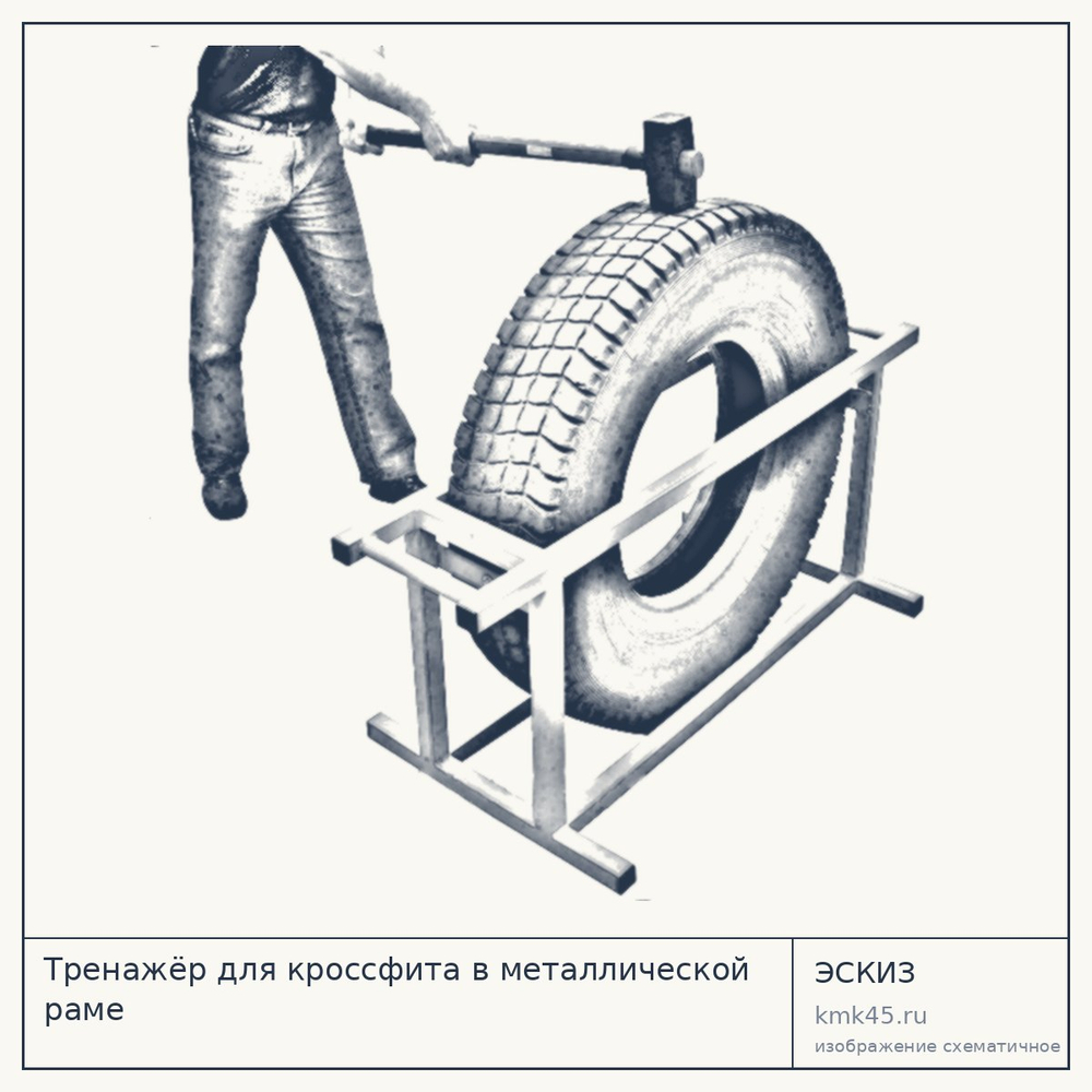 Тренажёр для кроссфита в металлической раме — от 14 000 ₽