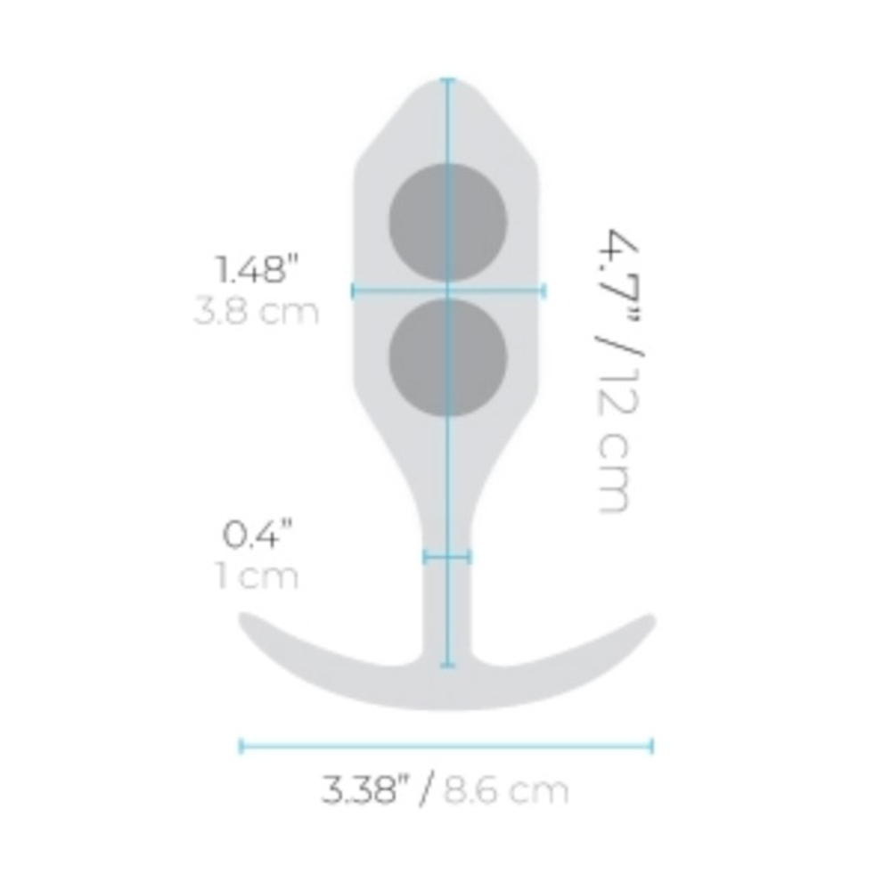 b-Vibe Snug Plug 3 - Анальная пробка для ношения