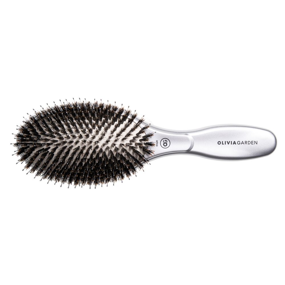 Щетка EXPERT CARE OVAL Boar&Nylon Bristles Серый