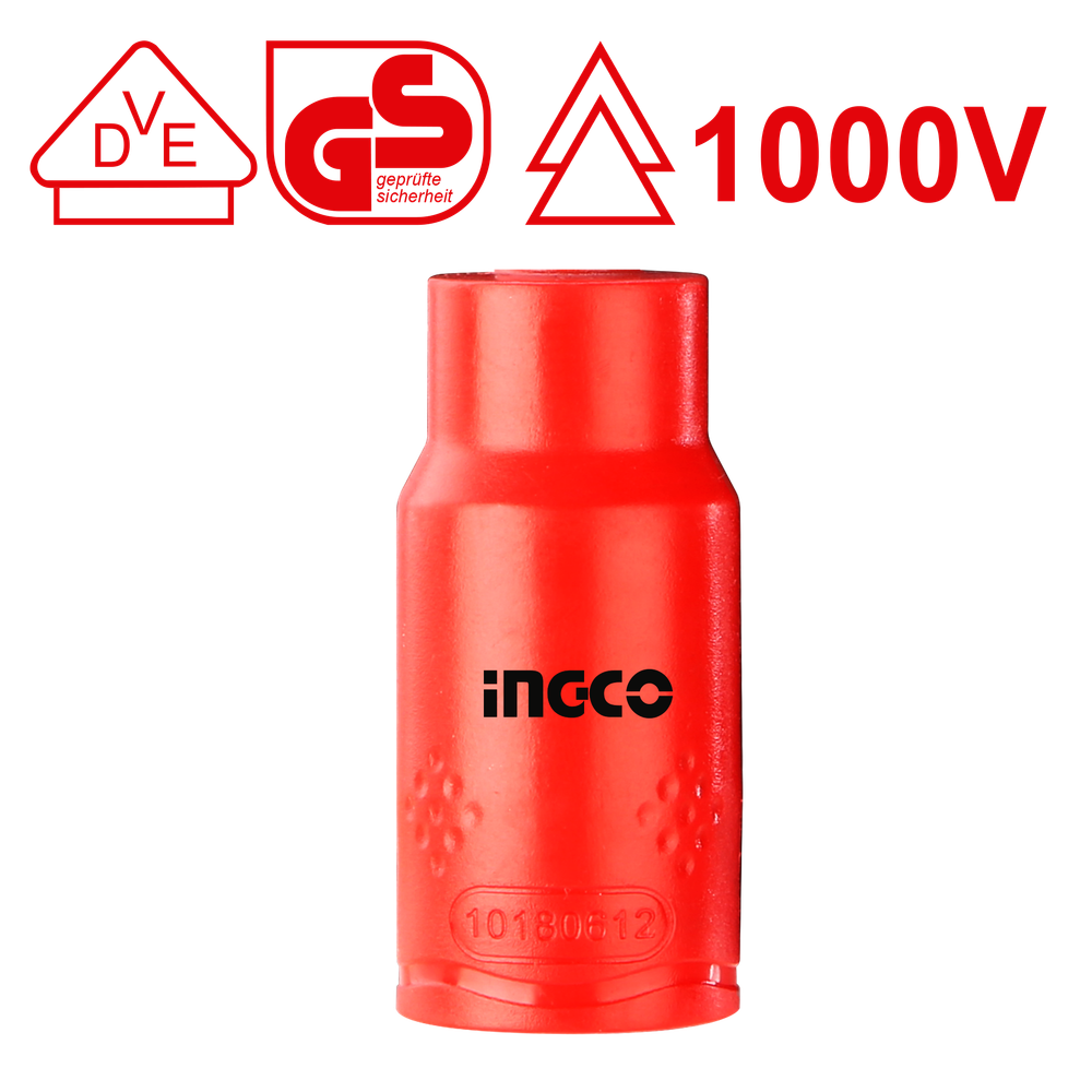 Головка диэлектрические торцевая шестигранная INGCO HIHAST12161 INDUSTRIAL 1/2" 16 мм Головка диэлектрические торцевая шестигранная INGCO HIHAST12161 INDUSTRIAL 1/2" 16 мм
