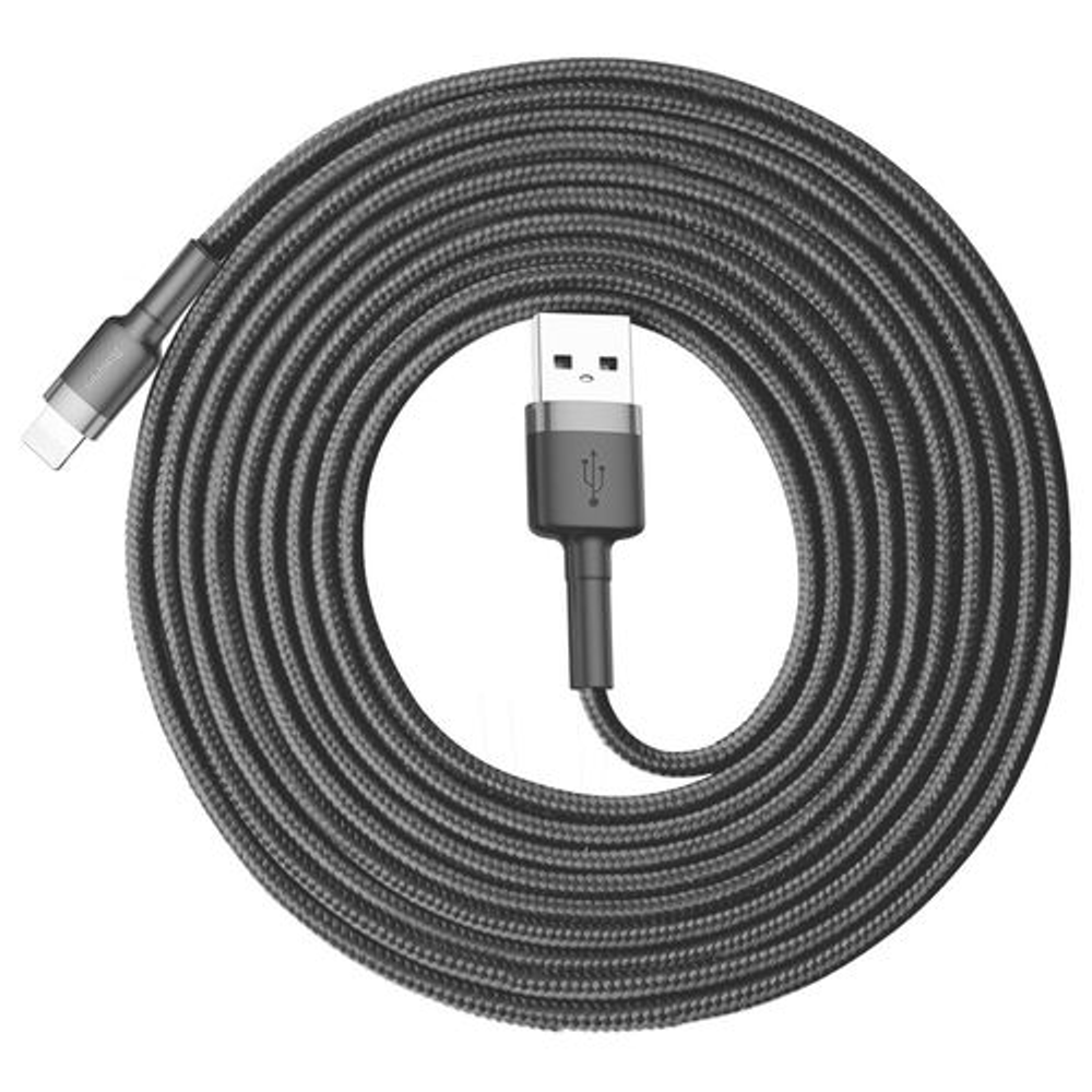 Usb Кабель-зарядка Lightning Baseus Cafule 3м (CALKLF-RG1) черный