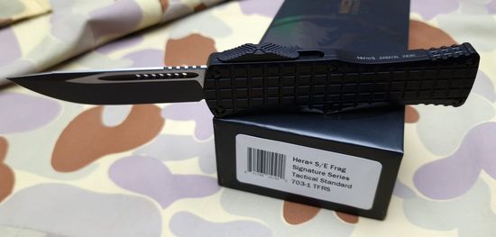 Автоматический нож Microtech MT_703-1TFRS Hera S/E Frag Signature,