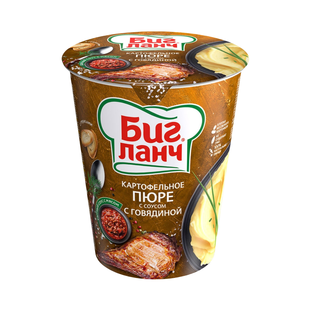 Картофельное пюре БИГ ЛАНЧ с говядиной 50г