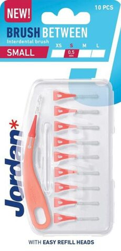 Межзубные ершики Jordan Clinic Brush Between 0,5 мм размер S, 10 шт (Из Финляндии)