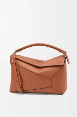 Loewe Большая сумка Puzzle Edge из классической телячьей кожи, коричневый
