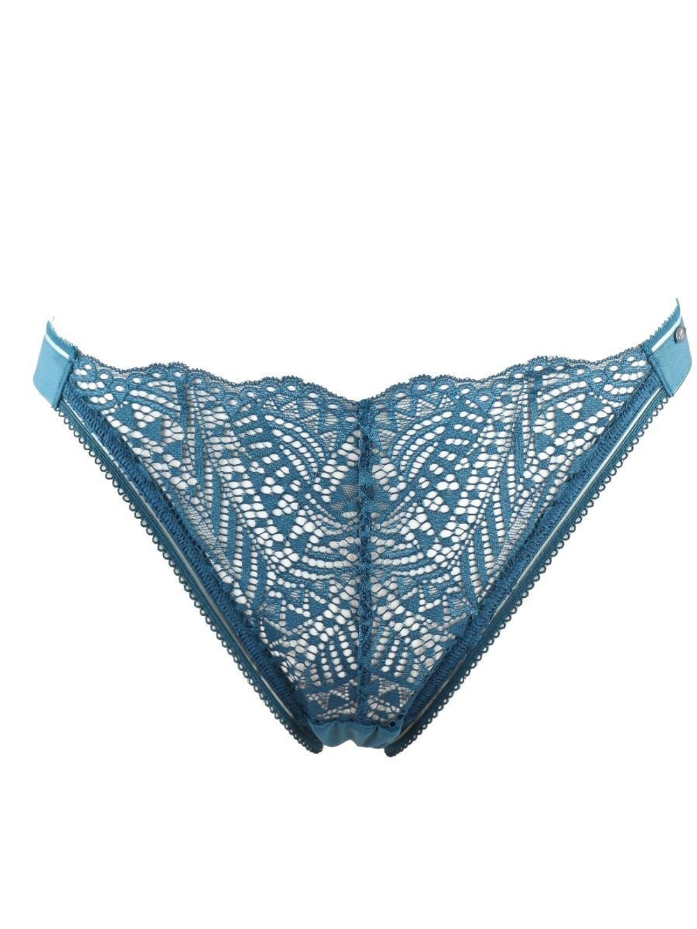 Трусики-стринги Geo Lace (Размер: S) (Цвет: бирюзовый)