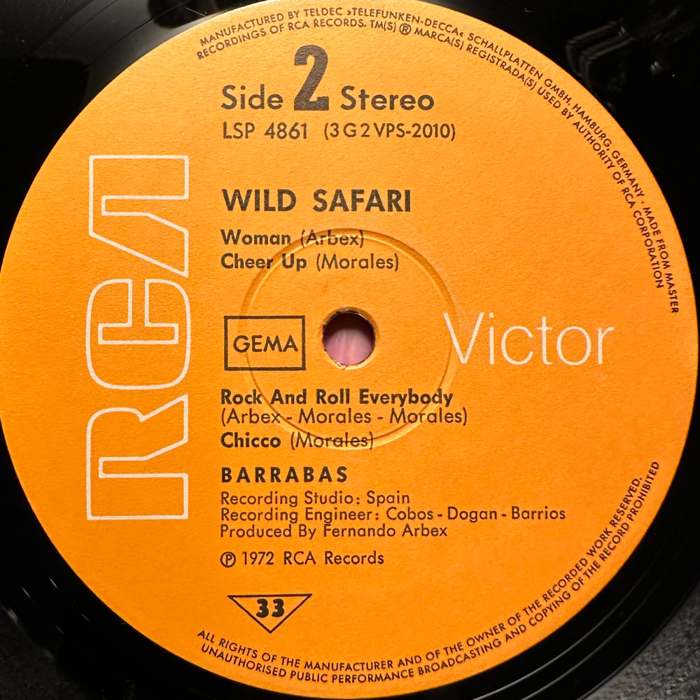 Barrabas - Wild Safari (Германия 1972г.)
