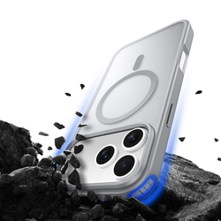 Матовый чехол серого цвета и с MagSafe для iPhone 17 Pro, серия Yind Series от Dux Ducis