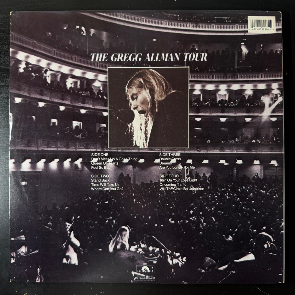 Gregg Allman With Cowboy / Boyer & Talton ‎– The Gregg Allman Tour 2LP (США)