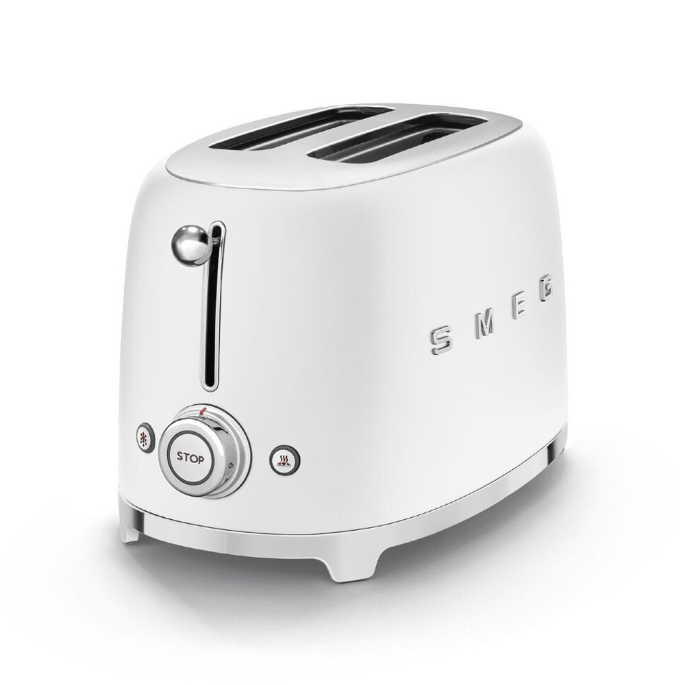 Тостер на 2 ломтика Smeg TSF01WHMEU