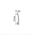 Плинтус Decormaster Дюропрофиль D125 ДМ