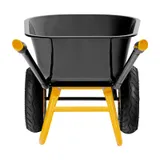 Тачка строительная, усиленная, объем 120 л, 350 кг, двухколесная, колесо 16х4.00-8 Denzel — фото 5