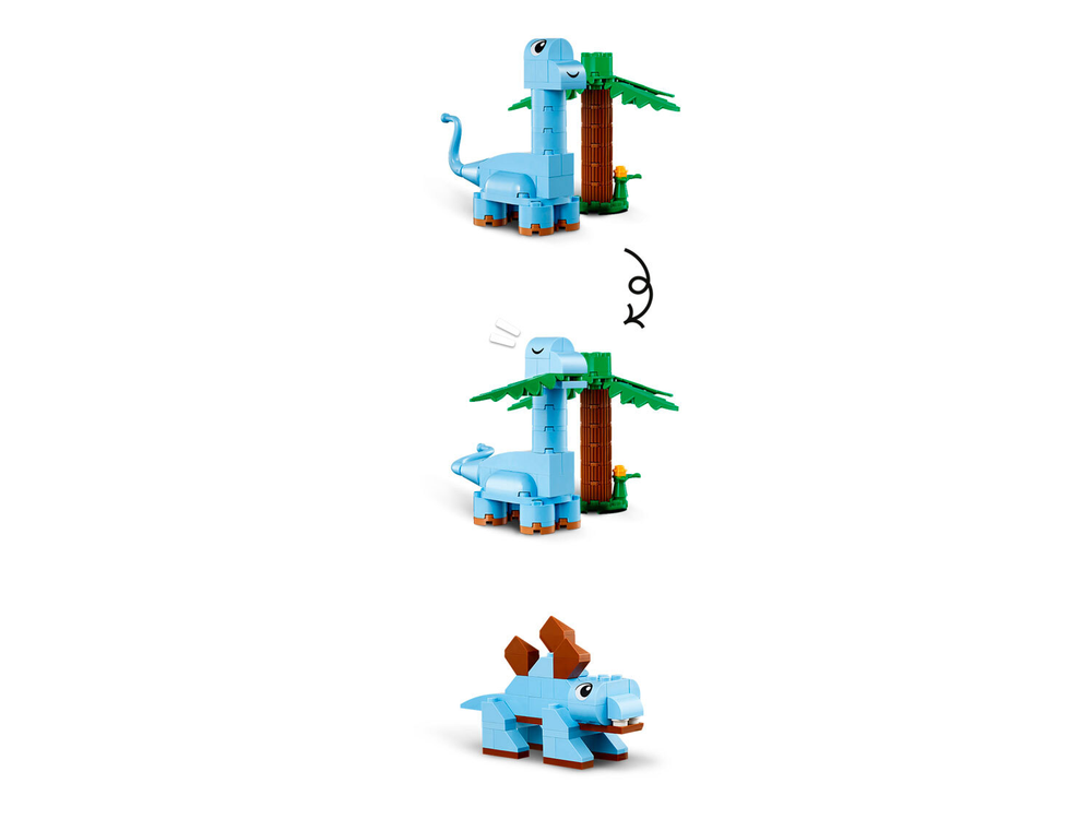 Конструктор Лего Классик Создаём динозавров | LEGO Classic Creative Dinosaurs 11041, 450 деталей (5+)