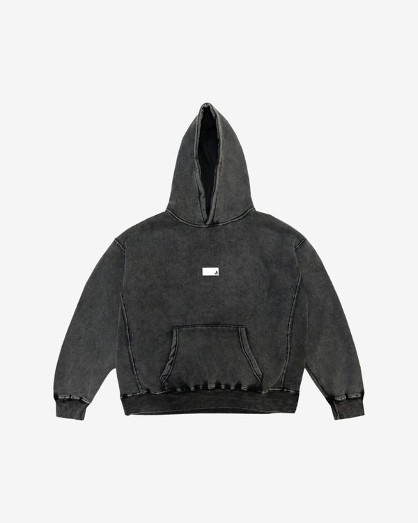 Худи Garment Dyed Text All right fucked Серый - фото 2