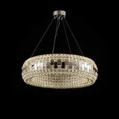 Люстра подвесная светодиодная NewRgy K56-ф800*H220(1200) CHROME, 152 Вт, хромированная
