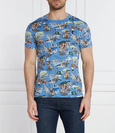 Футболка POLO RALPH LAUREN - голубой(710935547)