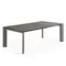 Стол раздвижной Atta 160-220x90 см, антрацит, серая керамика