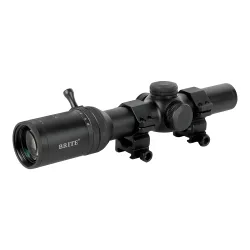 Прицел оптический BRITE LPVO 1-8X24 IR - ракурс со стороны окуляра на кольцах крепления