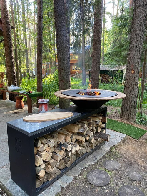 Дровяной гриль-очаг Elbrus Grill Памир 1000