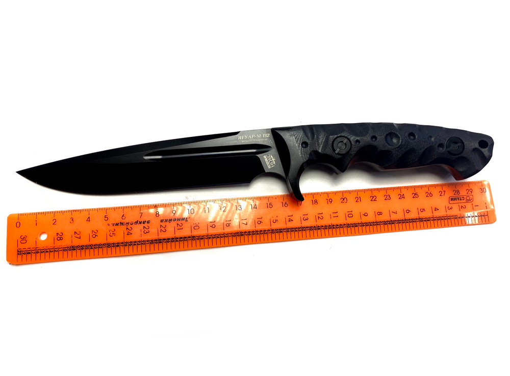 Нож Ягуар-М НОКС Black, сталь D2, рукоять G10, 602-700426