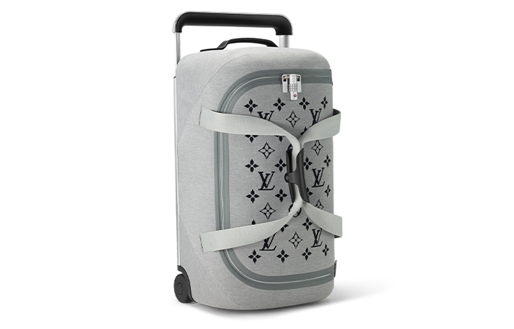 LOUIS VUITTON Horizon Duffle Soft Jacquard 55 Gray