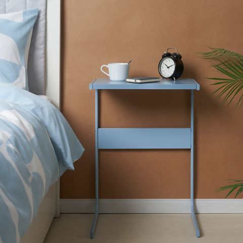 Приставной столик IKEA BRUKSVARA (БРУКСВАРА), Синий, 42х30 см