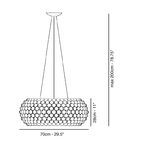люстра Foscarini Caboche 68 см ( янтарная )