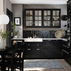 IKEA BODBYN  (ИКЕА БОДБИН)  -  Дверь - чёрный 40x40 см