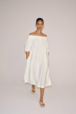 ПЛАТЬЕ МИДИ С ОТКРЫТЫМИ ПЛЕЧАМИ — ZW COLLECTION — ZARA