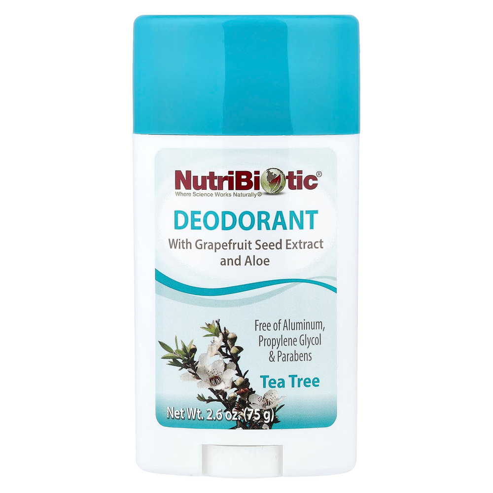 NutriBiotic, Дезодорант, чайное дерево, 75 г (2,6 унции)