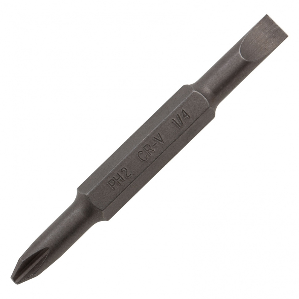Отвертка комбинированная, SL3/16"-PH1, SL1/4"-PH2, 3-х компонентная рукоятка// Denzel