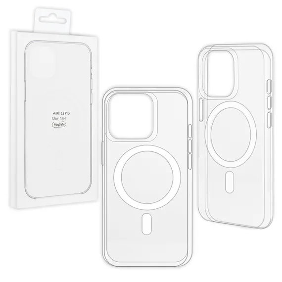 Чехол Magsafe iPhone 13 Pro Clear (BOX)