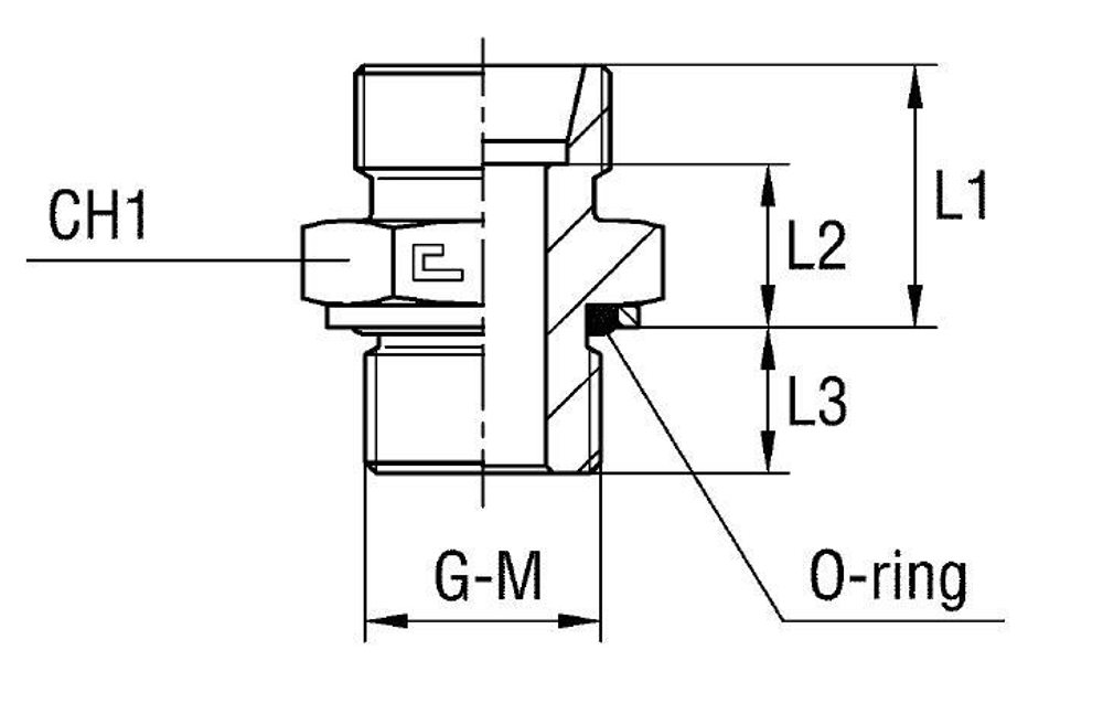 Штуцер FH DS12 - BSP 3/8 (корпус)