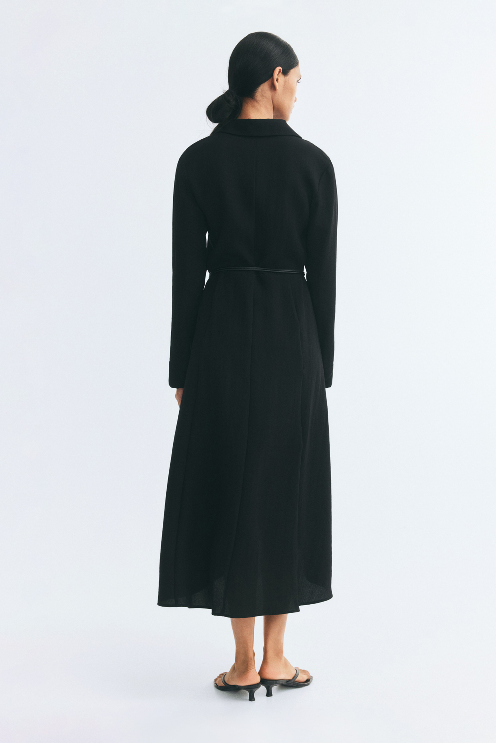Платье клёш с поясом - H&M