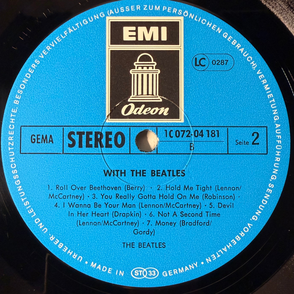 The Beatles ‎– With The Beatles (Германия 1977г.)