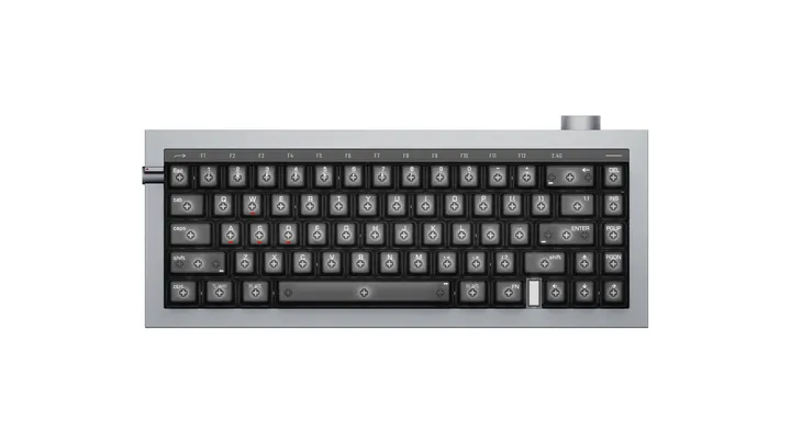 Lofree Hyzen67 Tri-mode Space Gray с черной подставкой